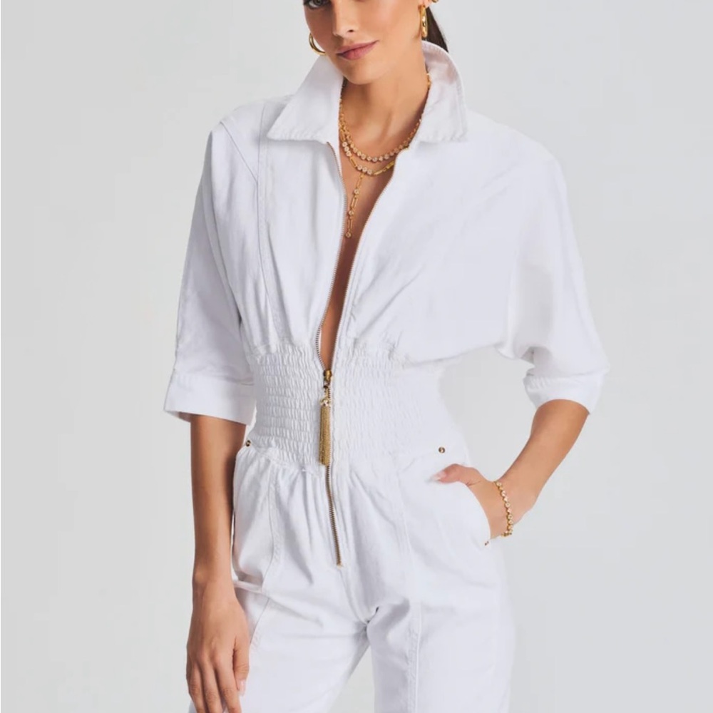 Retrofete Jumpsuit in Optic White